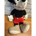 Vintage 1940s-50s Disney Mickey Mouse Stuffed Plush 19" Tall