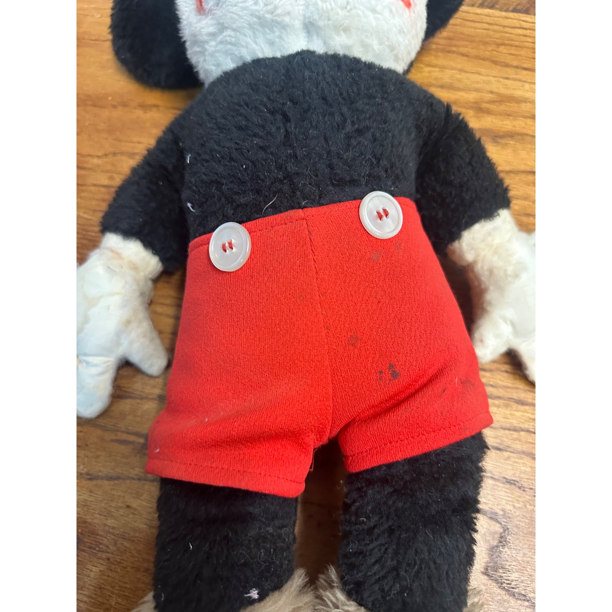 Vintage 1940s-50s Disney Mickey Mouse Stuffed Plush 19" Tall