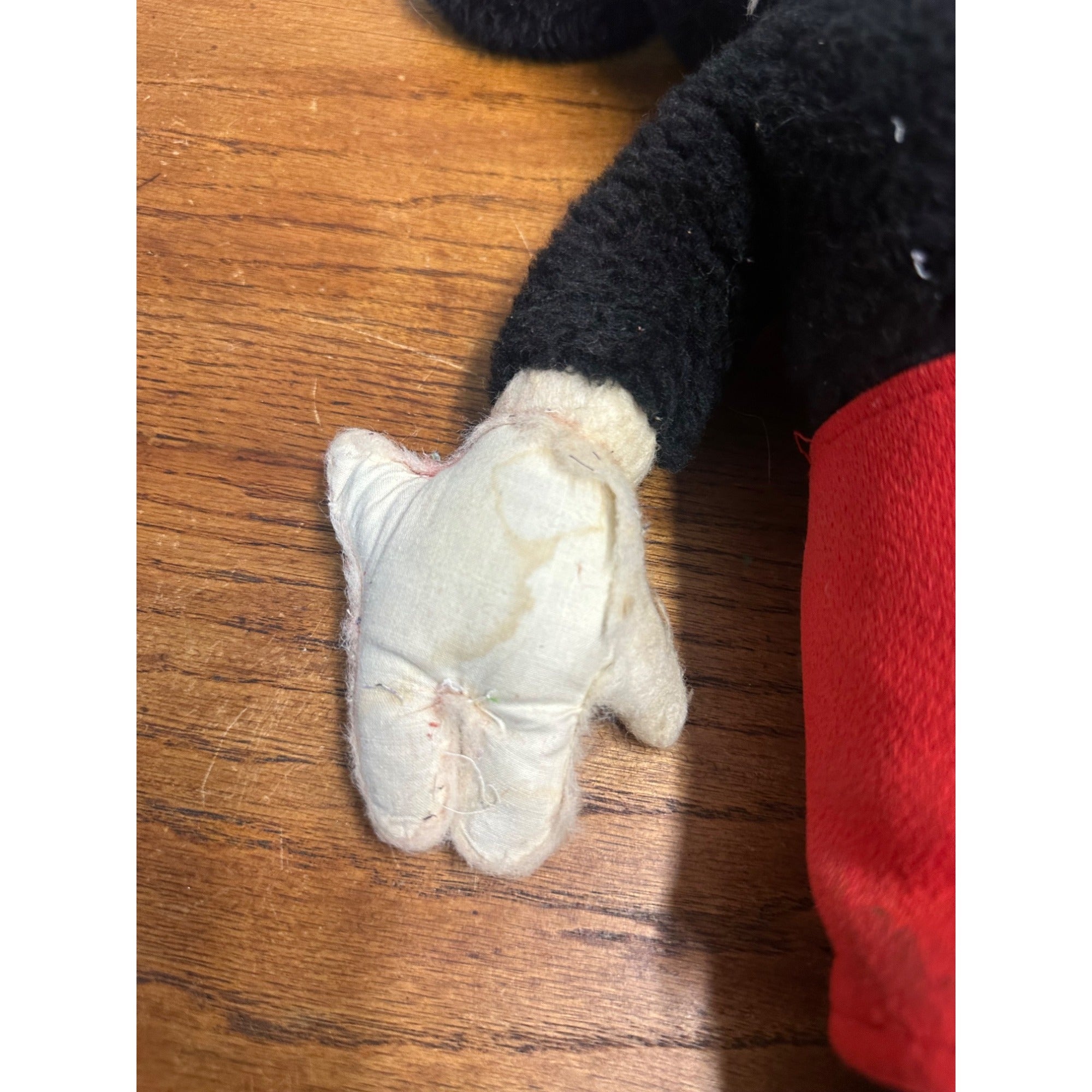 Vintage 1940s-50s Disney Mickey Mouse Stuffed Plush 19" Tall