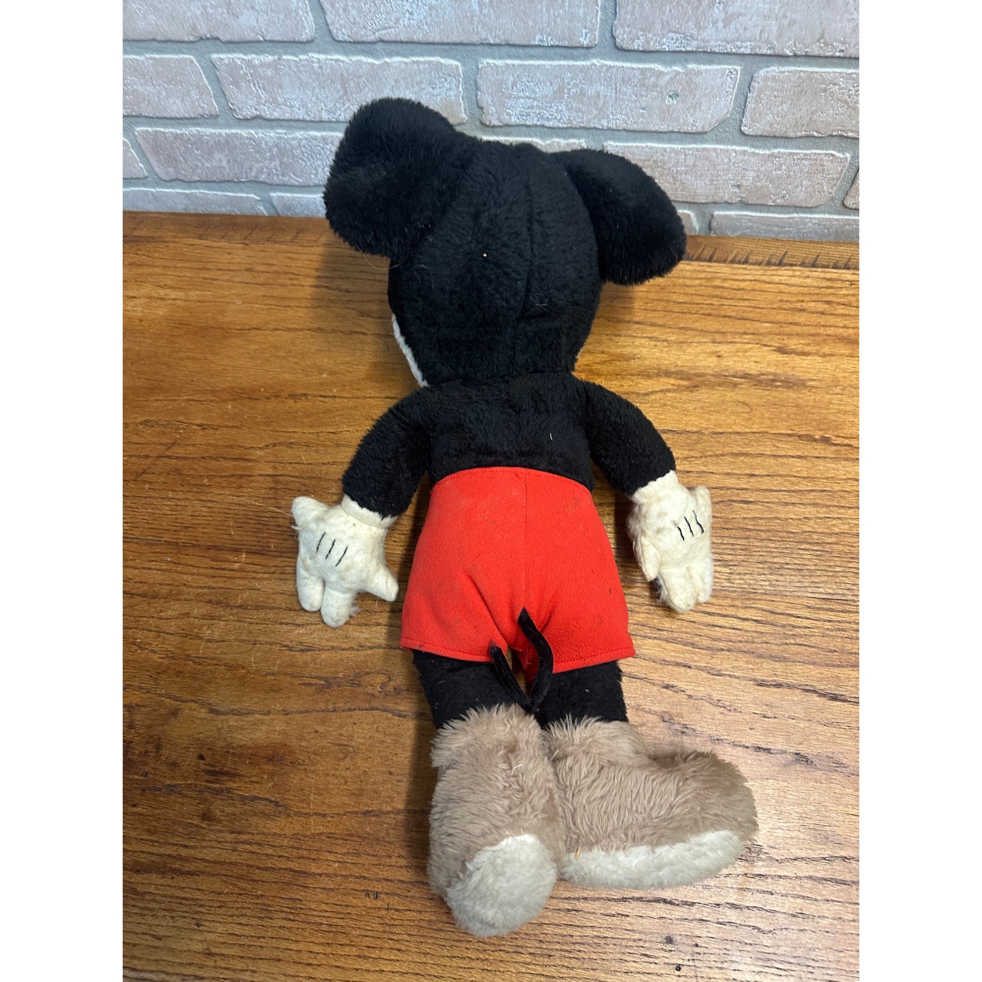 Vintage 1940s-50s Disney Mickey Mouse Stuffed Plush 19" Tall