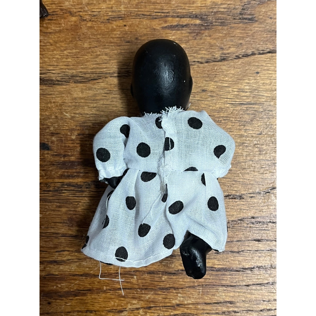 Vintage Black Americana 1900s Bisque Jointed Baby Dolls Lot (3)