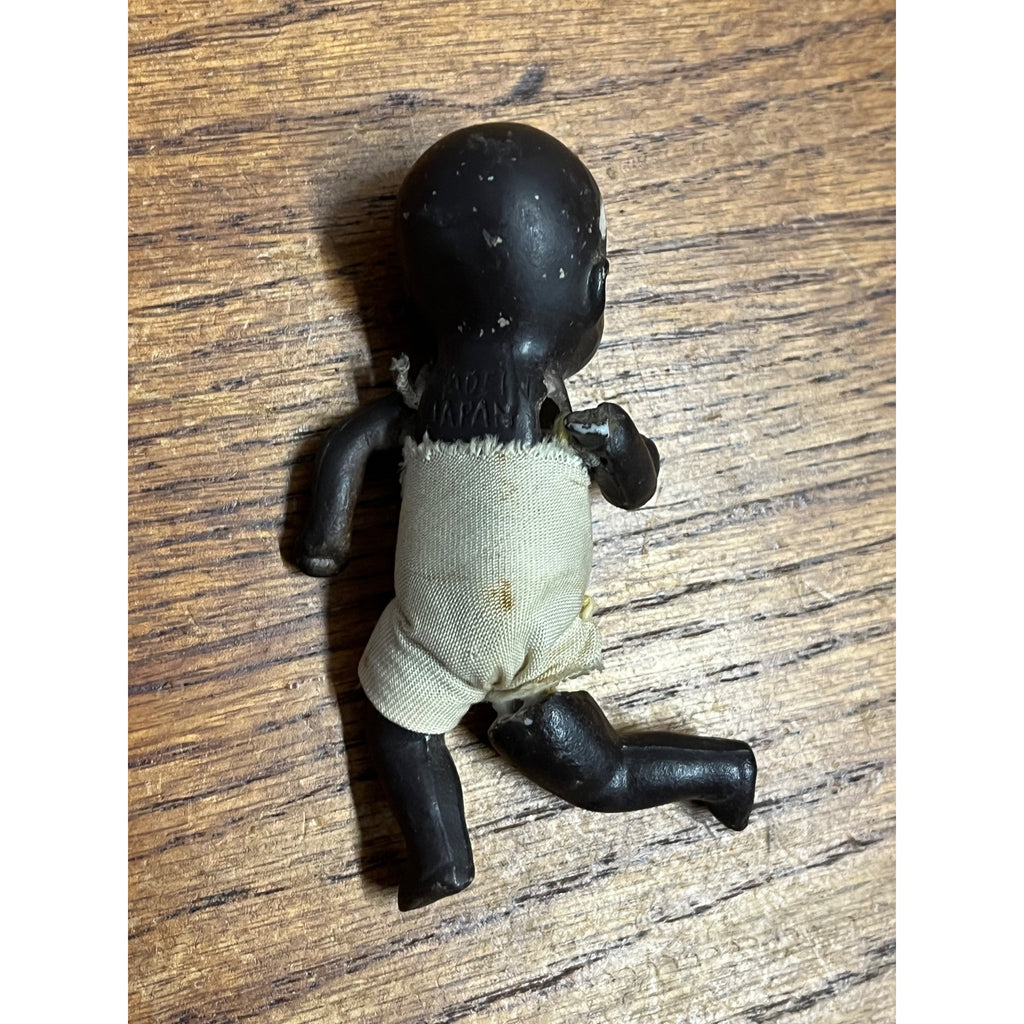 Vintage Black Americana 1900s Bisque Jointed Baby Dolls Lot (3)
