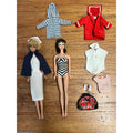Vintage Barbie Lot 1960 #4 Ponytail Brunette 1964 Bubble Cut #850 + Clothes