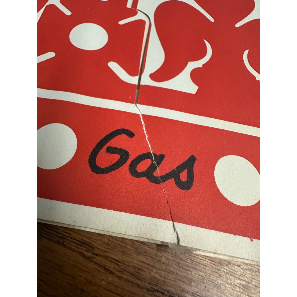 Vintage c1940s Red Crown Gasoline Service Station Advertising Hat Hampshire IL