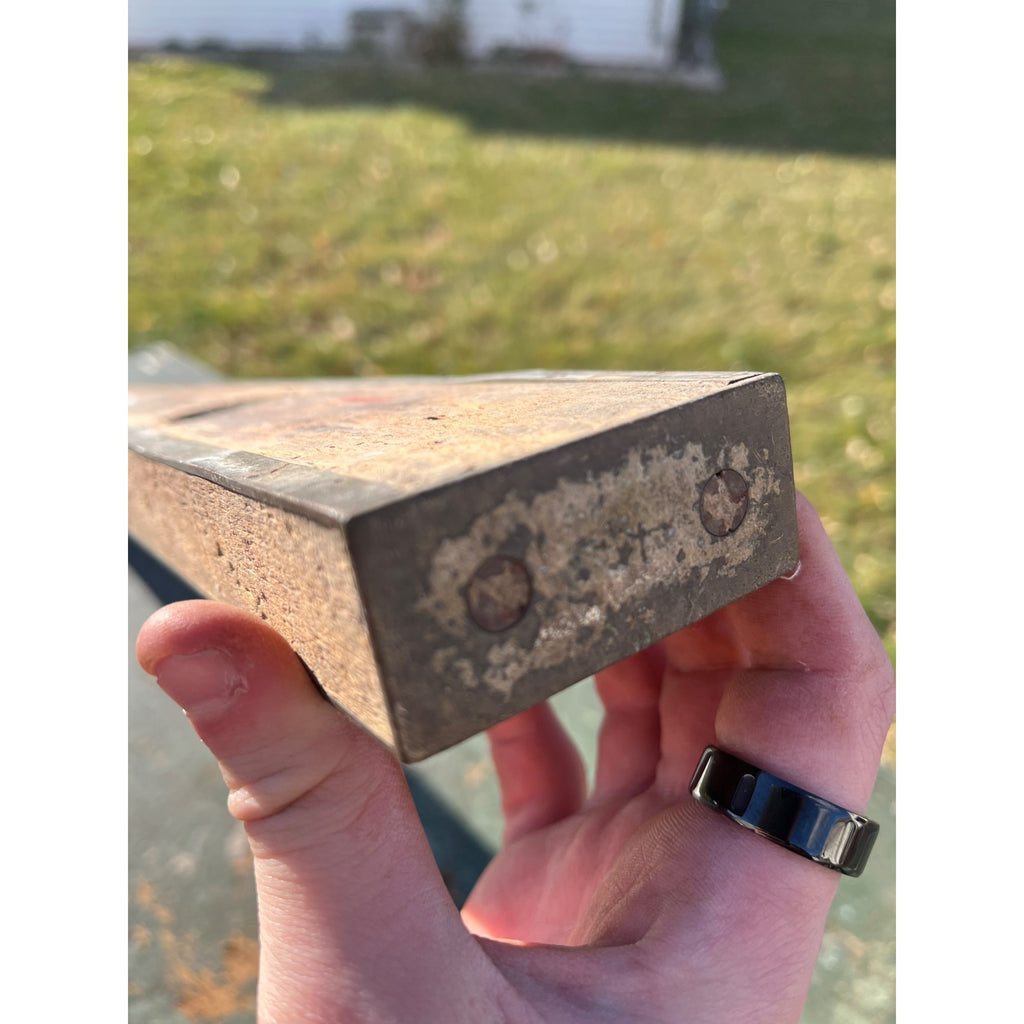 Vintage Wooden 4ft Carpenter's Level Tool Brass & Wood 48" Stanley?