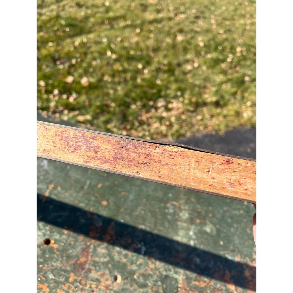 Vintage Wooden 4ft Carpenter's Level Tool Brass & Wood 48" Stanley?