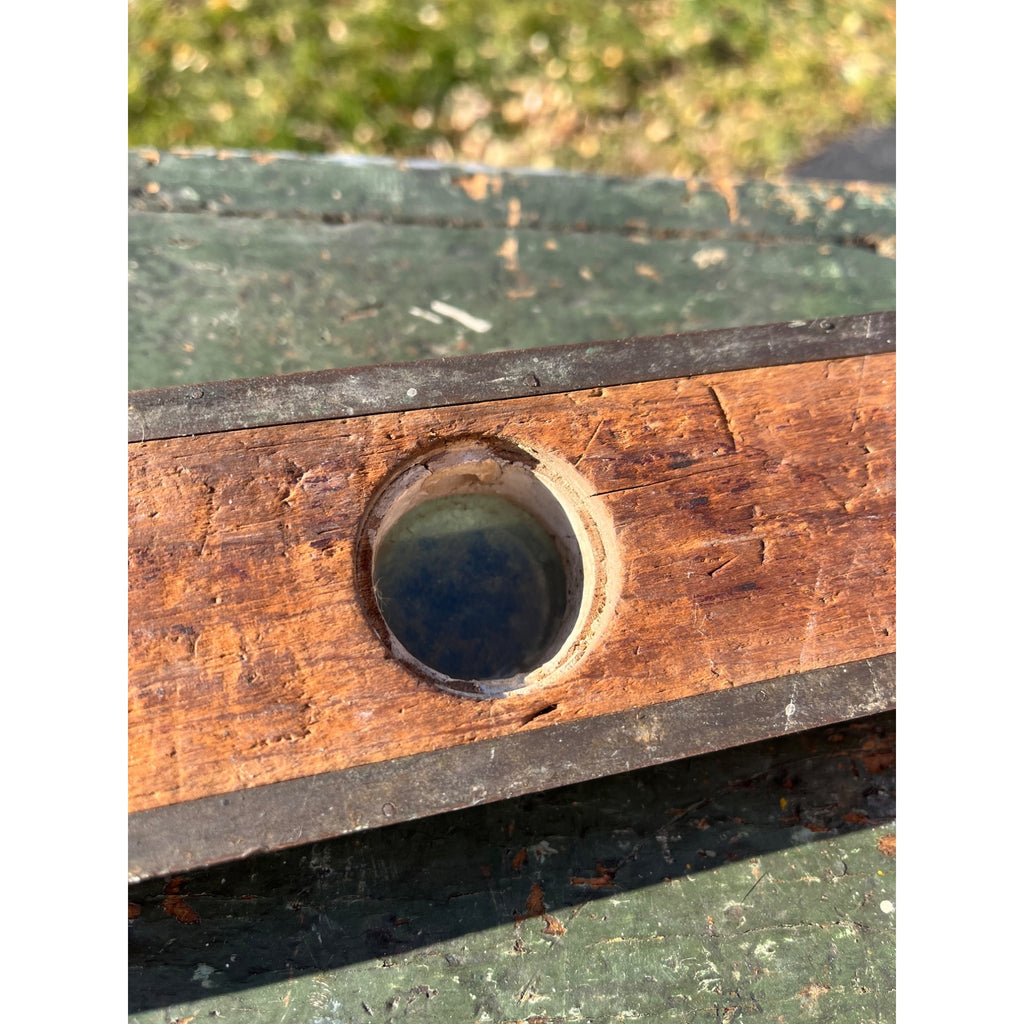 Vintage Wooden 4ft Carpenter's Level Tool Brass & Wood 48" Stanley?