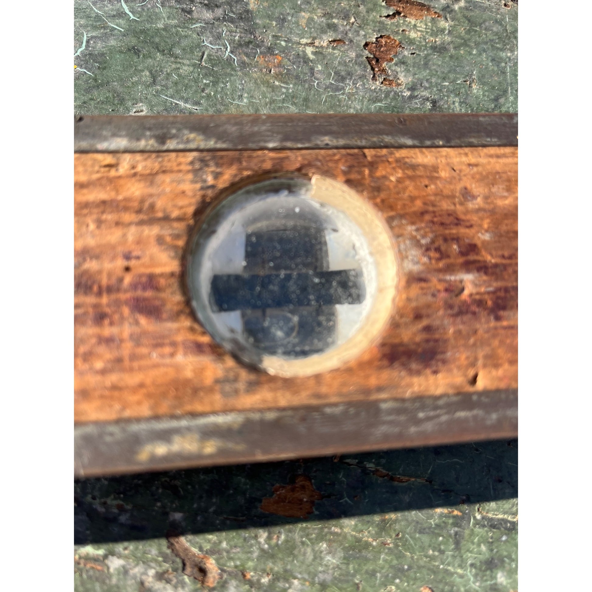 Vintage Wooden 4ft Carpenter's Level Tool Brass & Wood 48" Stanley?