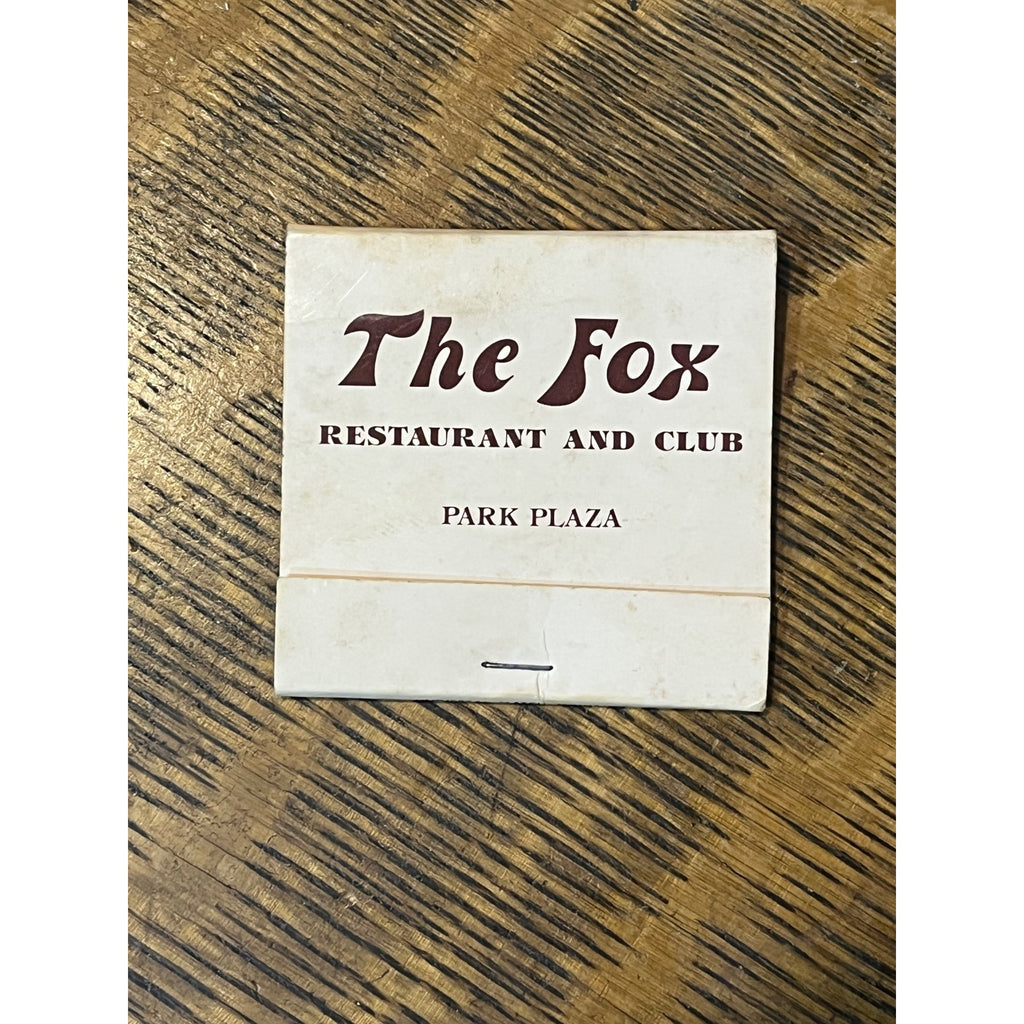VINTAGE Matchbook Advertising The Fox Restaurant & Club Park Plaza