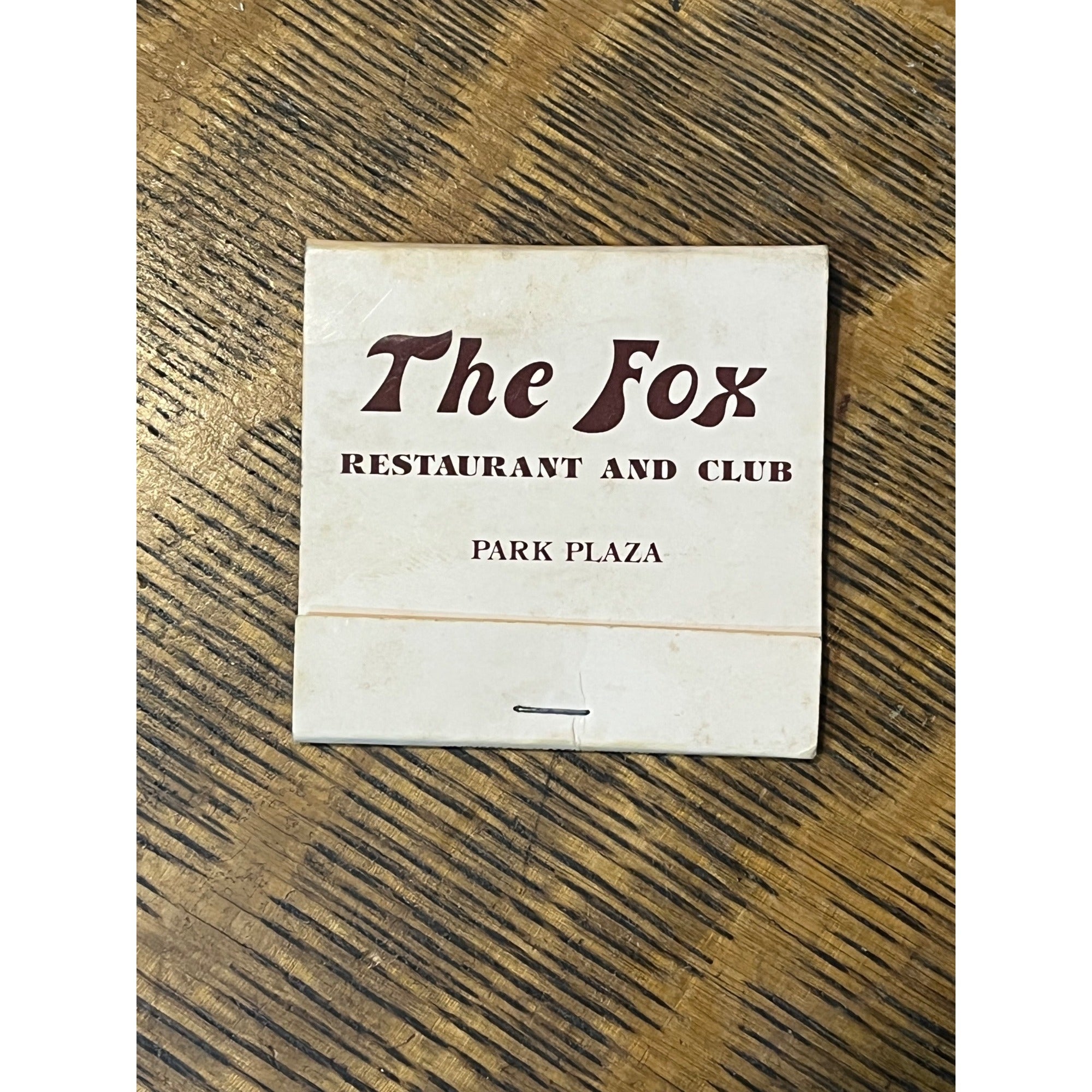 VINTAGE Matchbook Advertising The Fox Restaurant & Club Park Plaza