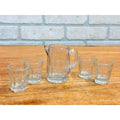 Vintage Child's Miniature Glass Iced Tea Pitcher & Drinking Glasses