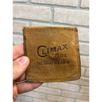 Vintage Climax Chewing Tobacco Plug Leather Pocket Pouch With Snap Flap Closure
