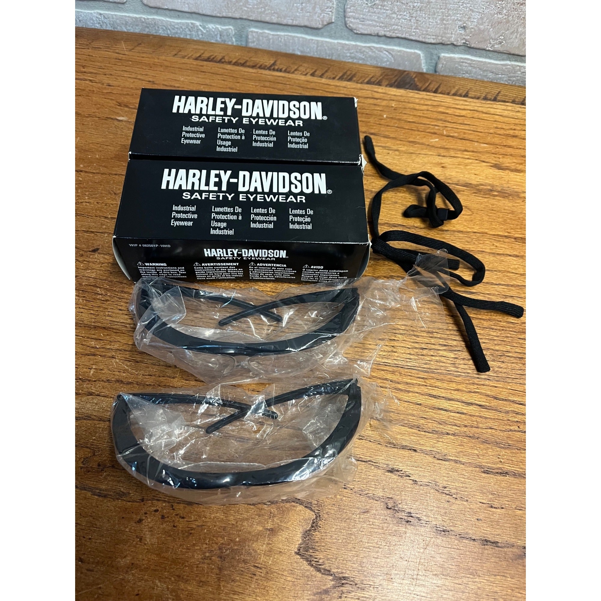 Harley Davidson Glasses: Clear Lens Safety Glasses HD400 NEW Lot (2) Pair