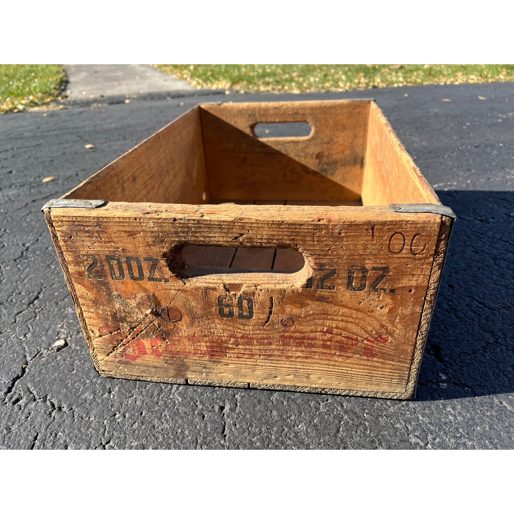 Vintage Braumeister Steine Beer Bottle Wooden Crate Case Box Milwaukee Wis