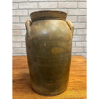 Original 19th c. Stoneware P.H. Smith Springfield Ohio Crock Double Handle Jar OH