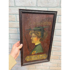 Early Vintage Loose-Wiles Oxford Chocolates Advertising Sign Painted Wood Boston