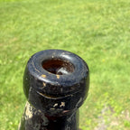 Schlitz Amber blob Top Beer Bottle With Schlitz Globe 12oz Wisconsin Wi Bold