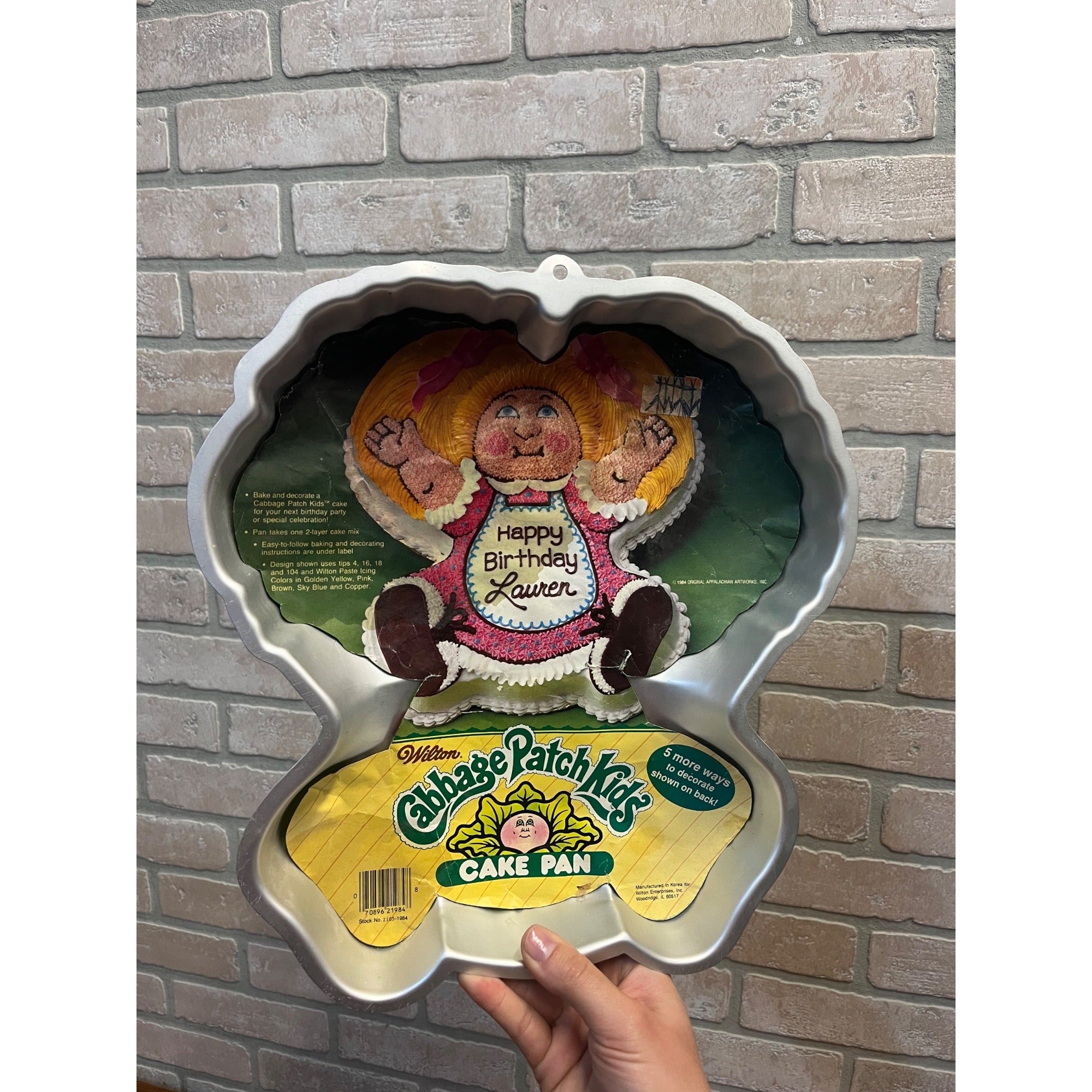 1980s Wilton Cabbage Patch Kids Preemie Cake Pan Aluminum Mold For Baking