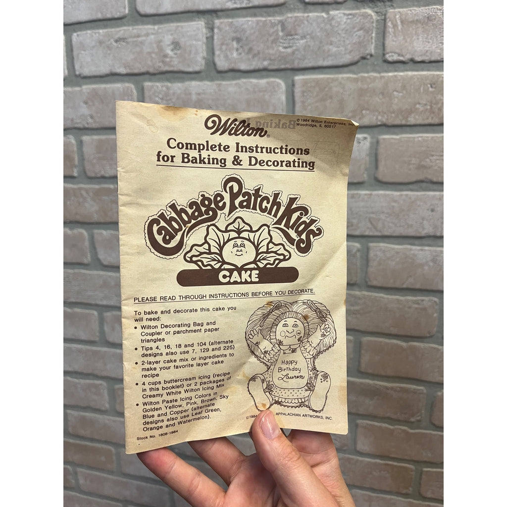 1980s Wilton Cabbage Patch Kids Preemie Cake Pan Aluminum Mold For Baking