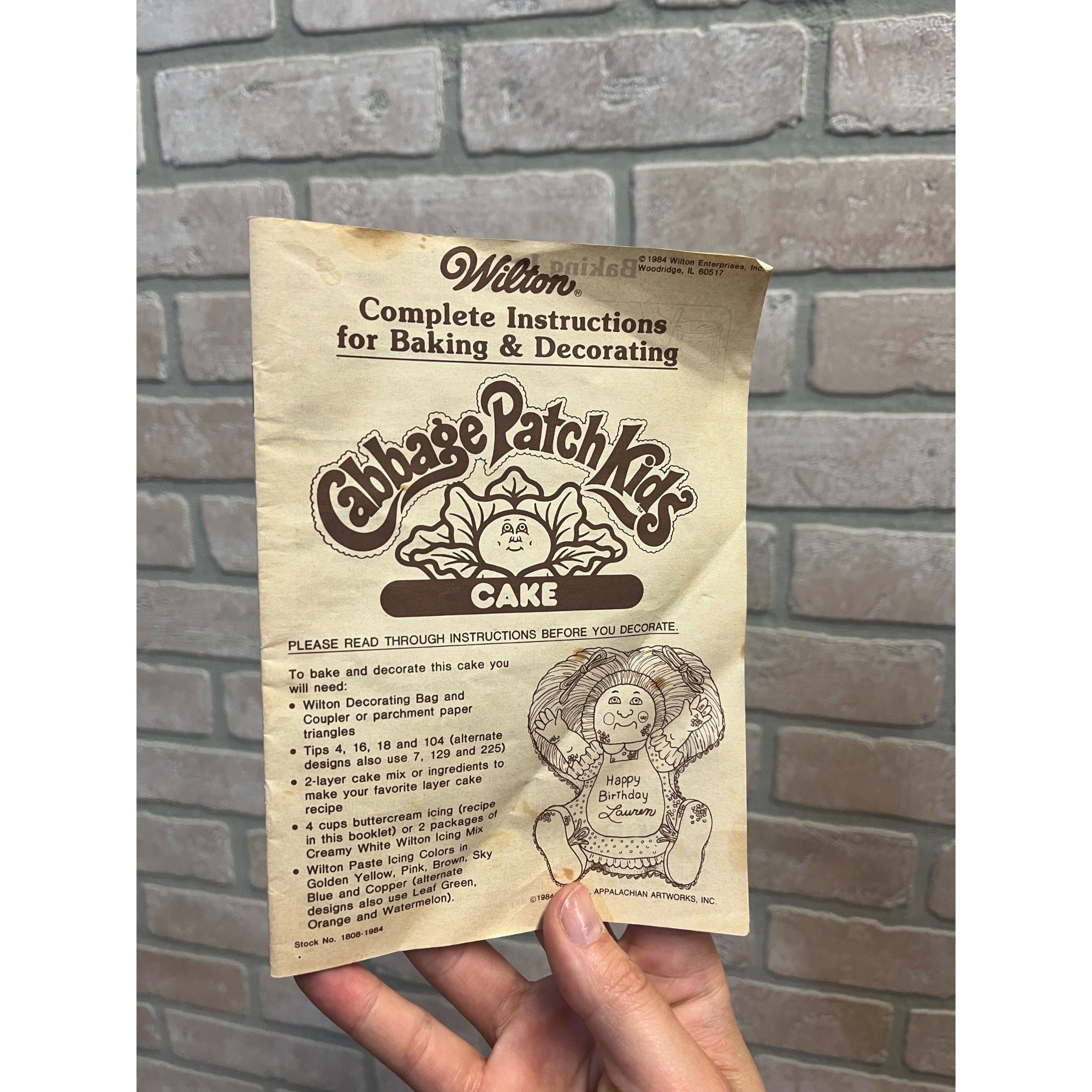 1980s Wilton Cabbage Patch Kids Preemie Cake Pan Aluminum Mold For Baking