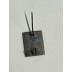 Vintage "W" Enamel Blue & White STERLING SILVER Class Pin Small Pinback Charm
