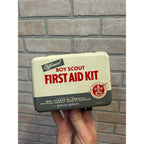 Vintage Original Official Boy Scouts First Aid Kit All Metal Tin Empty