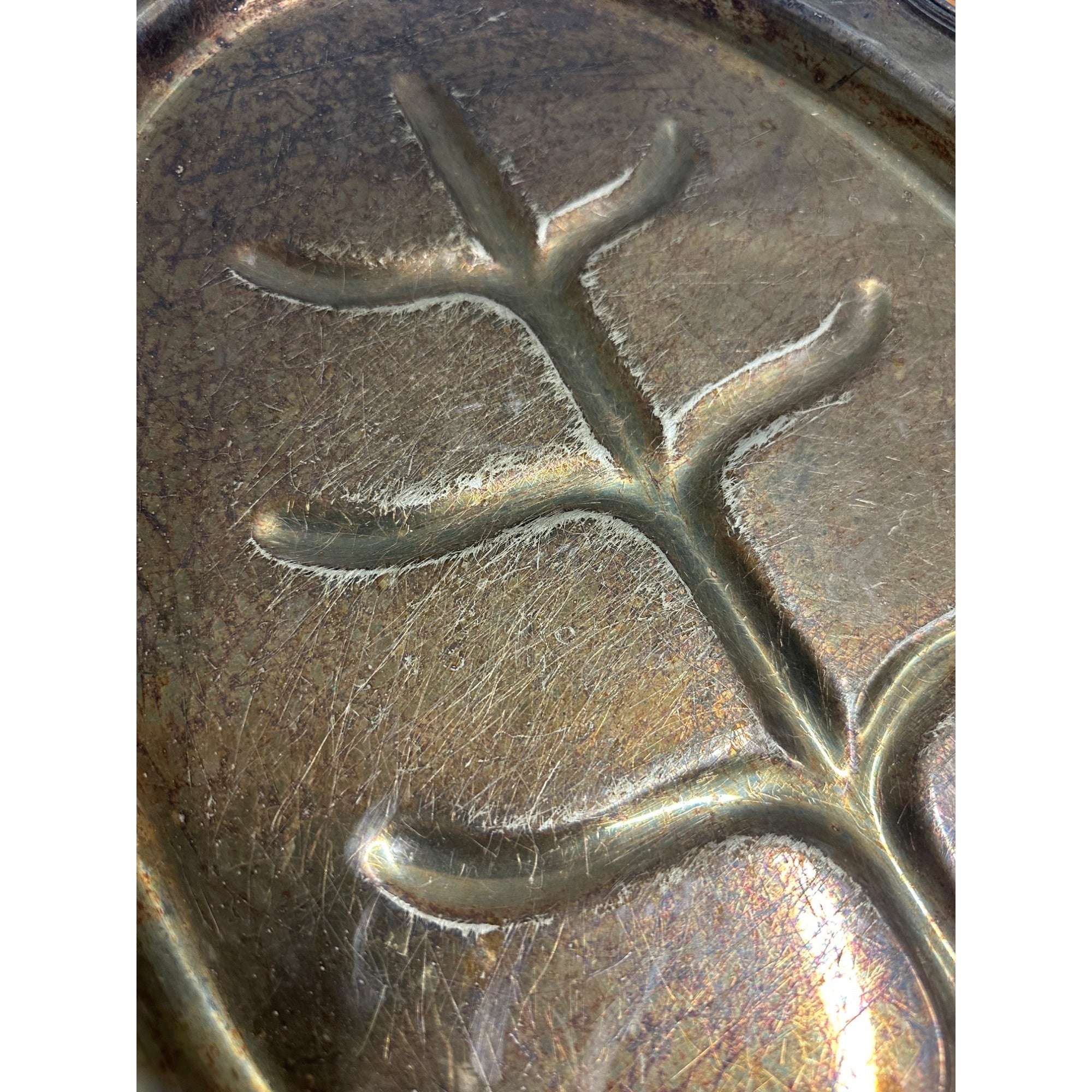 Vintage BSCEP Barbour Silver Co. MEAT PLATTER Tray Tree of Life