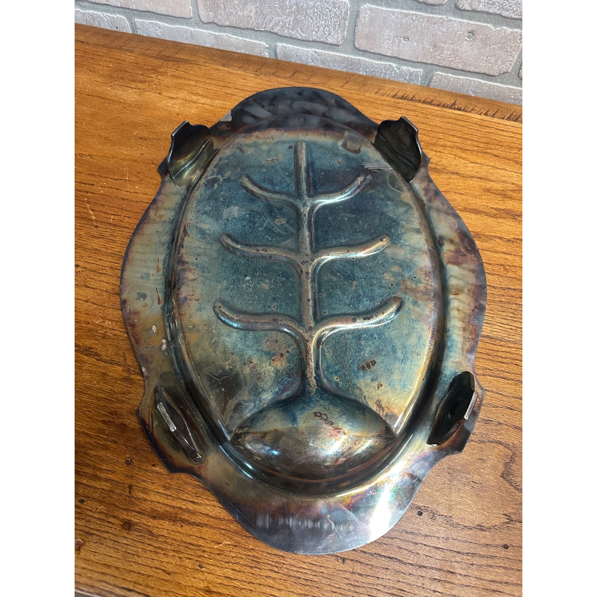 Vintage BSCEP Barbour Silver Co. MEAT PLATTER Tray Tree of Life