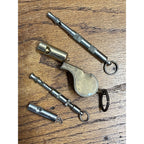 Vintage Whistle Lot Military Made USA Pocket Watch Fob Keychain Pendant Police