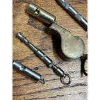Vintage Whistle Lot Military Made USA Pocket Watch Fob Keychain Pendant Police
