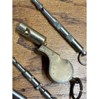 Vintage Whistle Lot Military Made USA Pocket Watch Fob Keychain Pendant Police