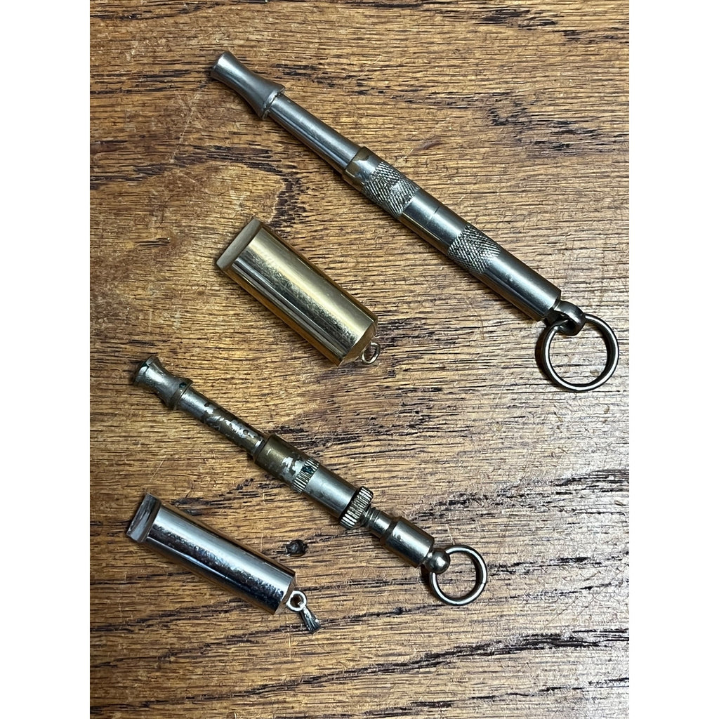 Vintage Whistle Lot Military Made USA Pocket Watch Fob Keychain Pendant Police