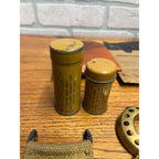 Original WWI Doughboy Helmet M1917 Gas Mask Kit United States World War One Lot Militaria Armed Forces
