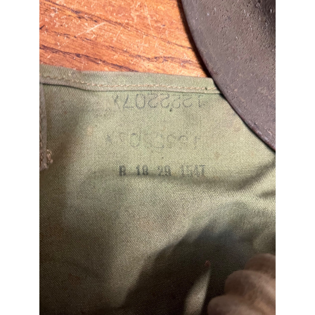 Original WWI Doughboy Helmet M1917 Gas Mask Kit United States World War One Lot Militaria Armed Forces