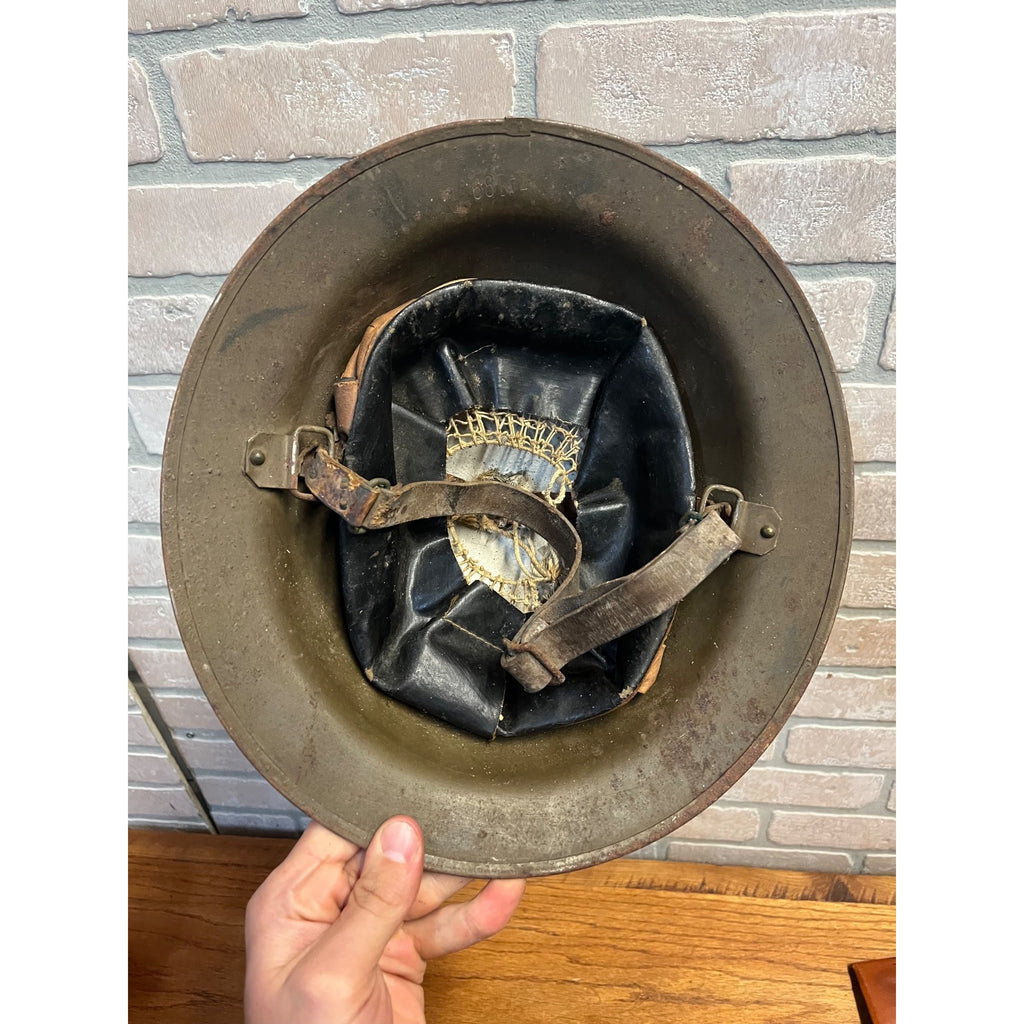 Original WWI Doughboy Helmet M1917 Gas Mask Kit United States World War One Lot Militaria Armed Forces