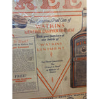 Vintage 1920s Watkins Liniment Drug Store Advertising Sign Paper Litho Poster