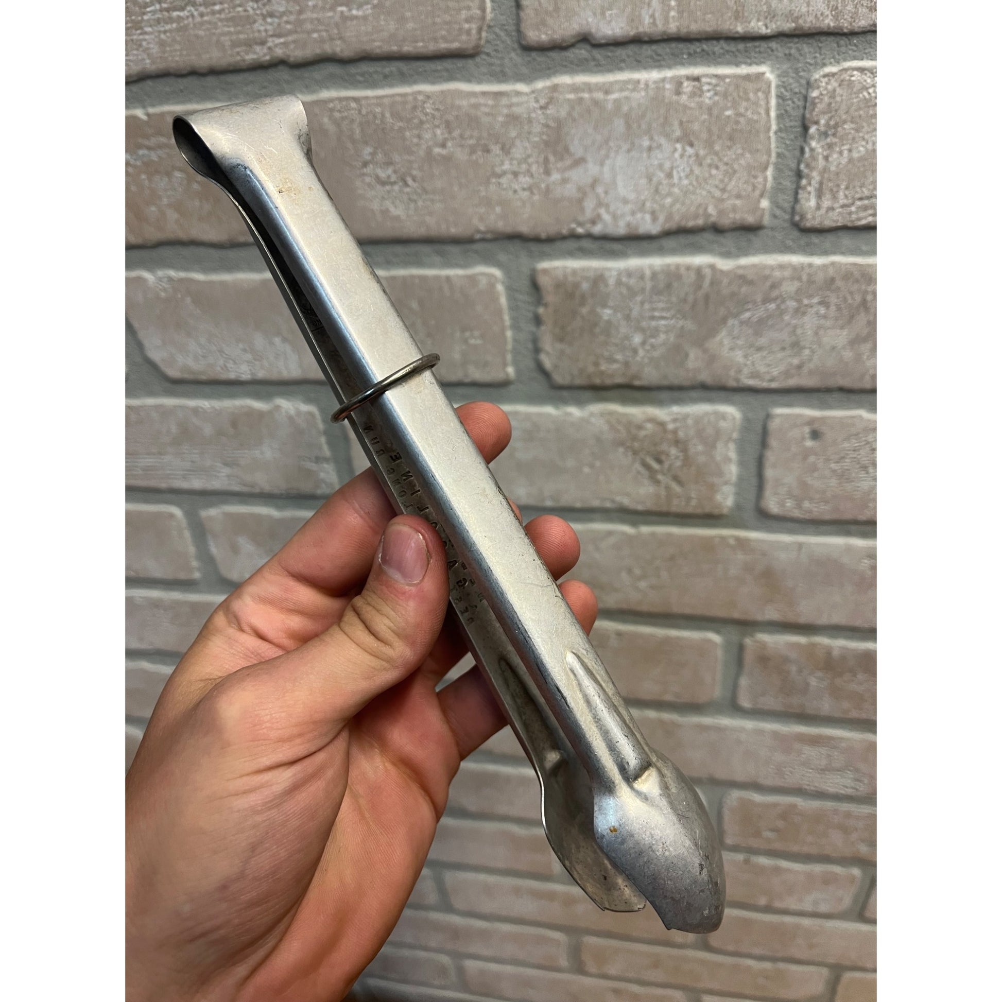 Vintage Marathon Oil Service Gas Station Advertising Promo Aluminum Kitchen Tongs
