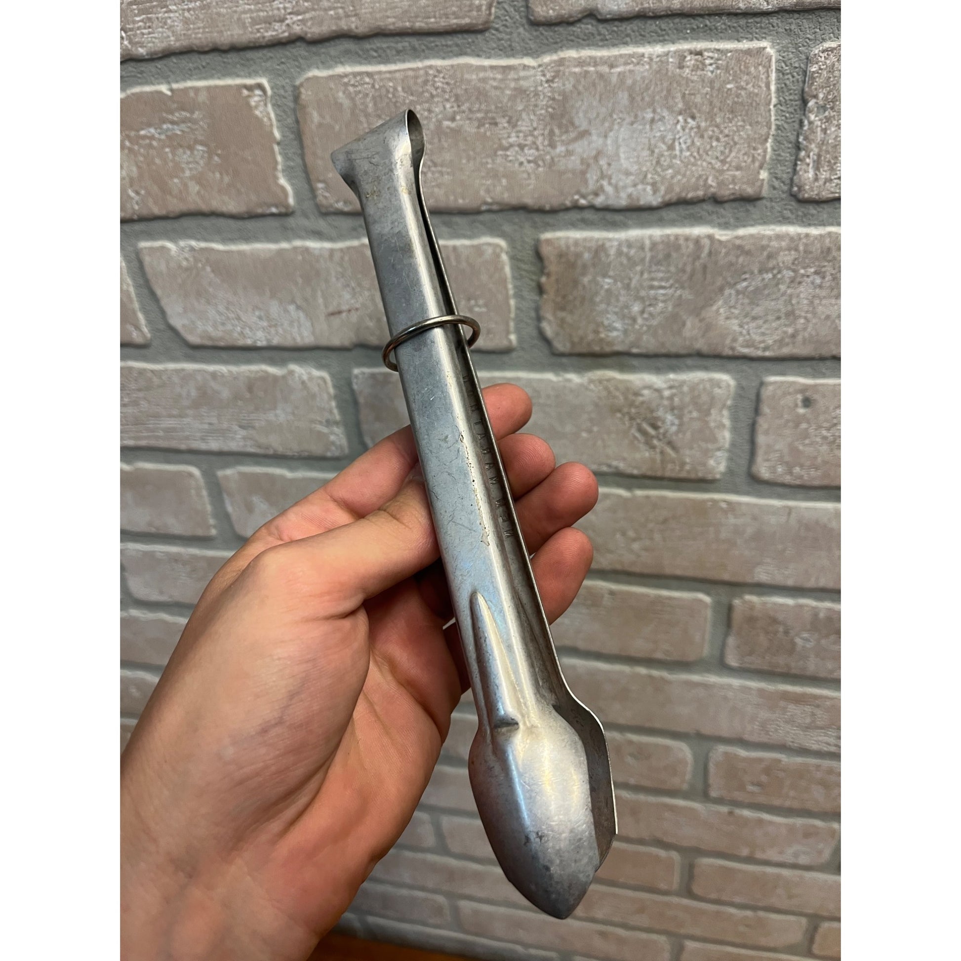 Vintage Marathon Oil Service Gas Station Advertising Promo Aluminum Kitchen Tongs
