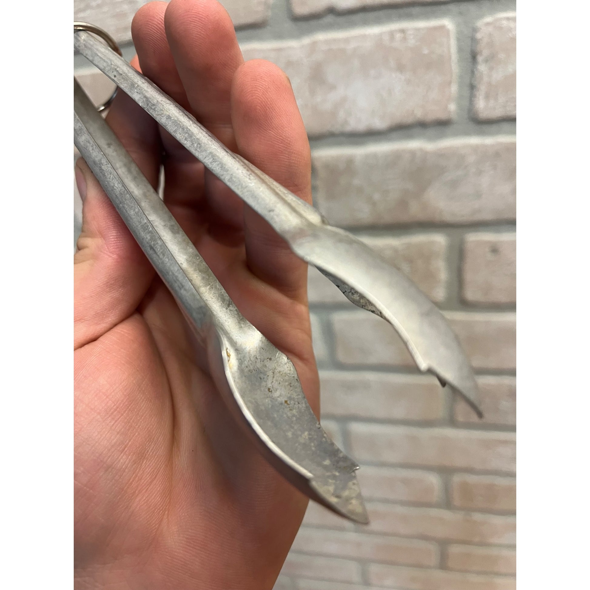 Vintage Marathon Oil Service Gas Station Advertising Promo Aluminum Kitchen Tongs