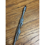 Vintage Chrome Harley Davidson Transmission Shift Rod Flames 12.5"