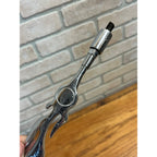 Vintage Chrome Harley Davidson Transmission Shift Rod Flames 12.5"