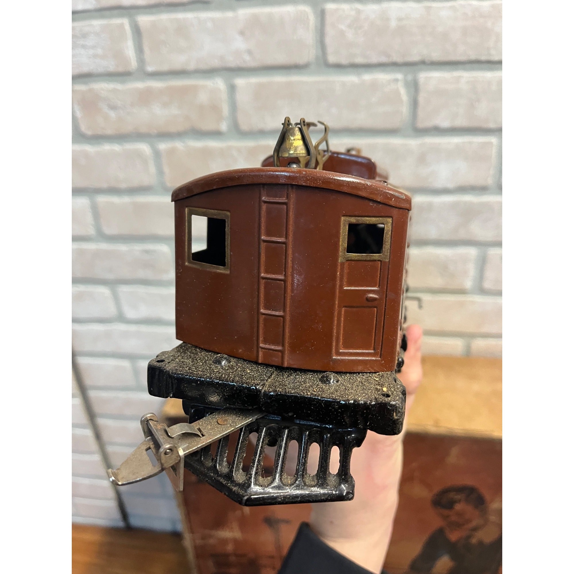 Original Vintage Ives Toys Train Set #691 w/ Original Box #3235 Motor Car 2.25 Gauge