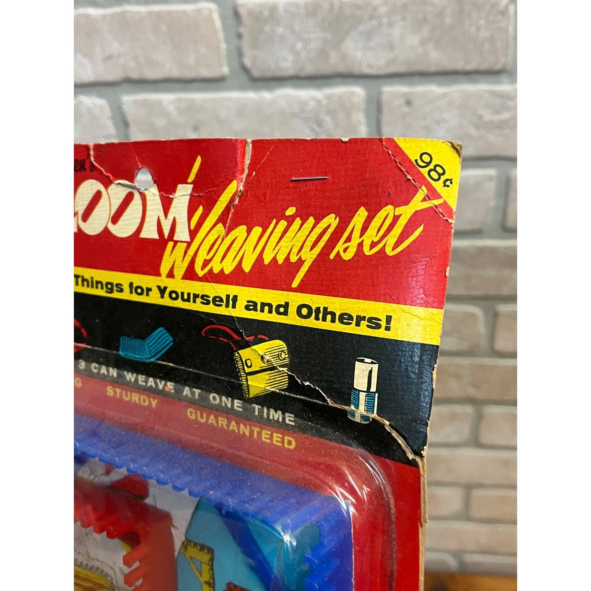 Vintage 1963 Steven Mfg Co. 3 Loom Weaving Set NOS NEW Store Package