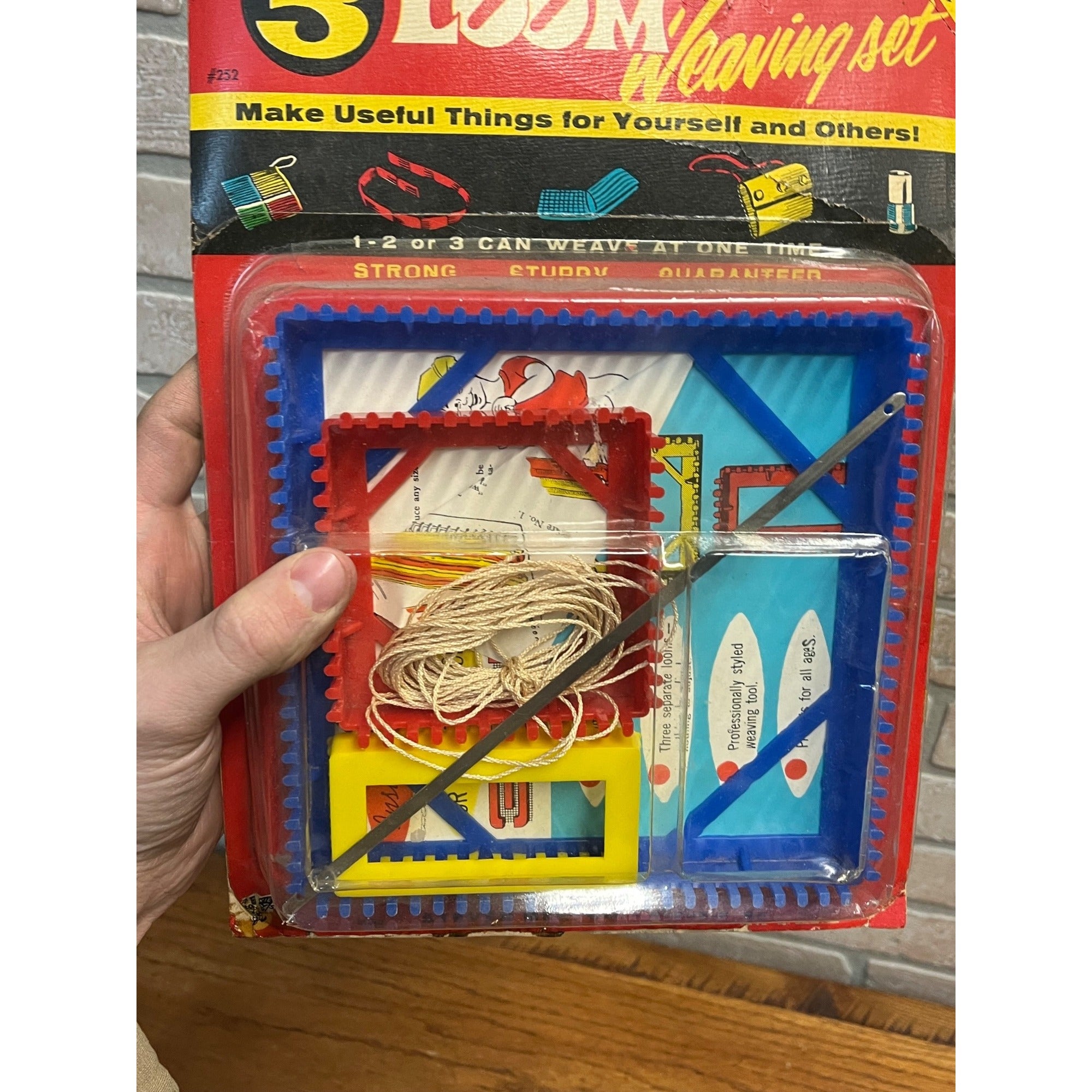 Vintage 1963 Steven Mfg Co. 3 Loom Weaving Set NOS NEW Store Package
