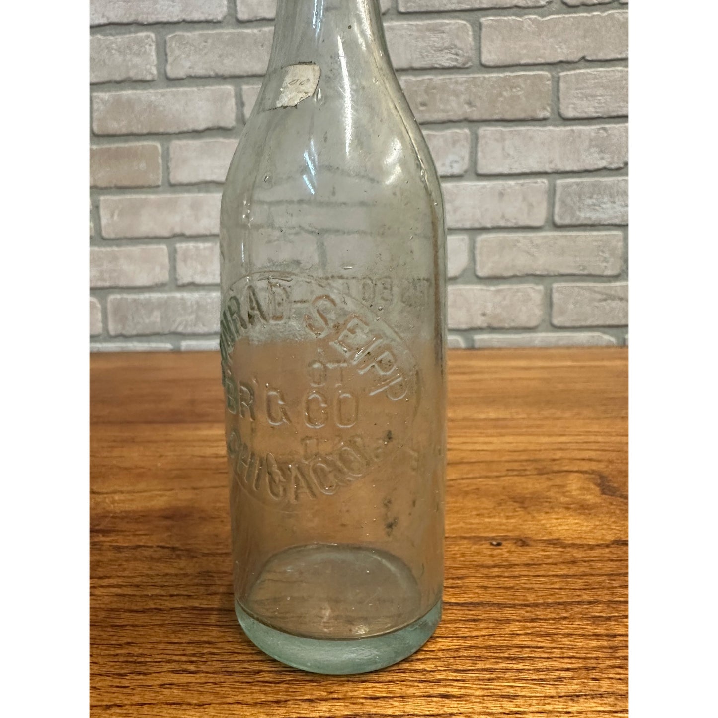 Conrad Seipp Brewing Co Chicago Blob Beer Bottle Illinois ILL IL Pre-Pro CLEAN