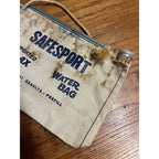 Original Vintage Water Bag Safesport Made USA Genuine Scottish Flax Canvas
