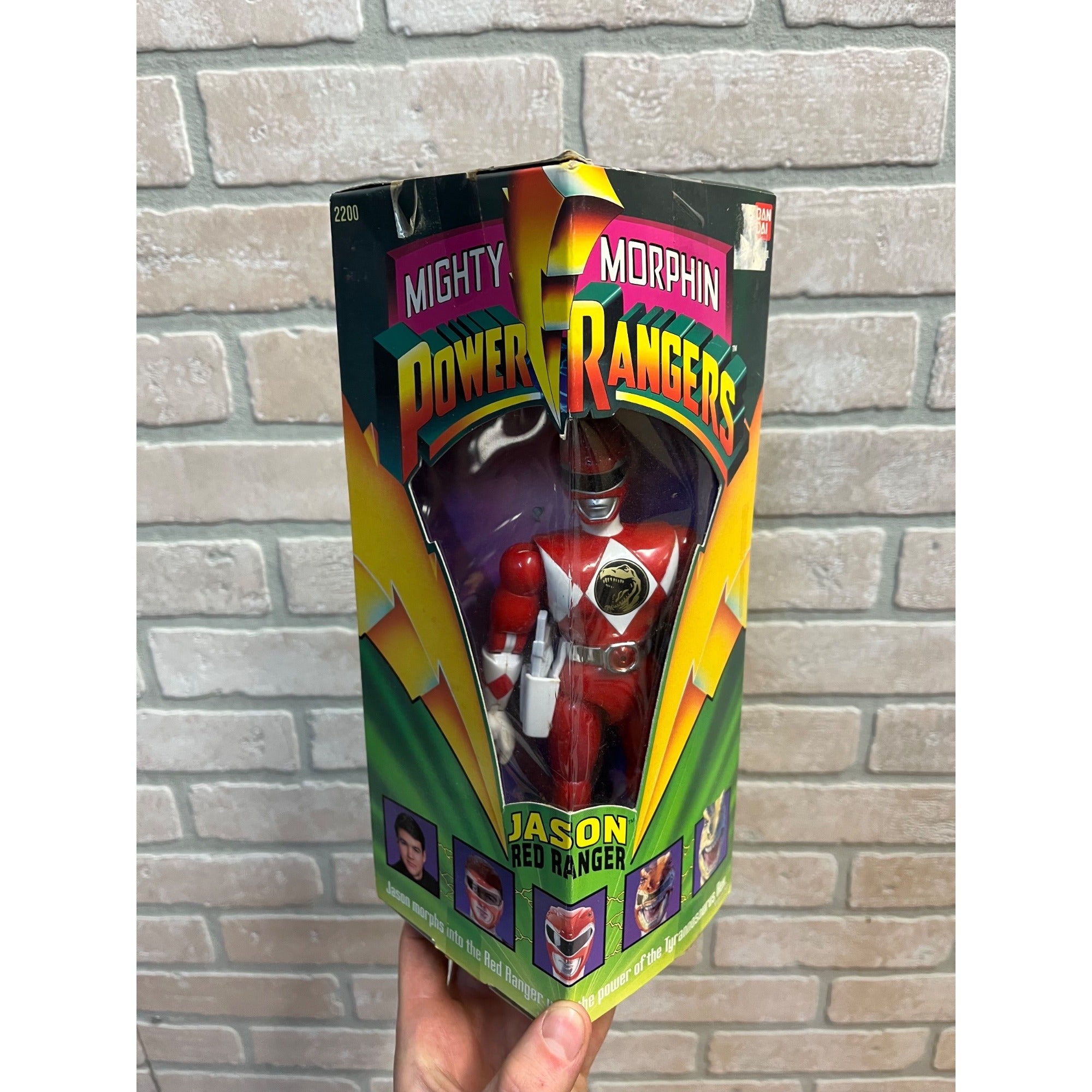 1993 Bandai Mighty Morphin Power Rangers Jason Red Ranger 2200 NOS NEW