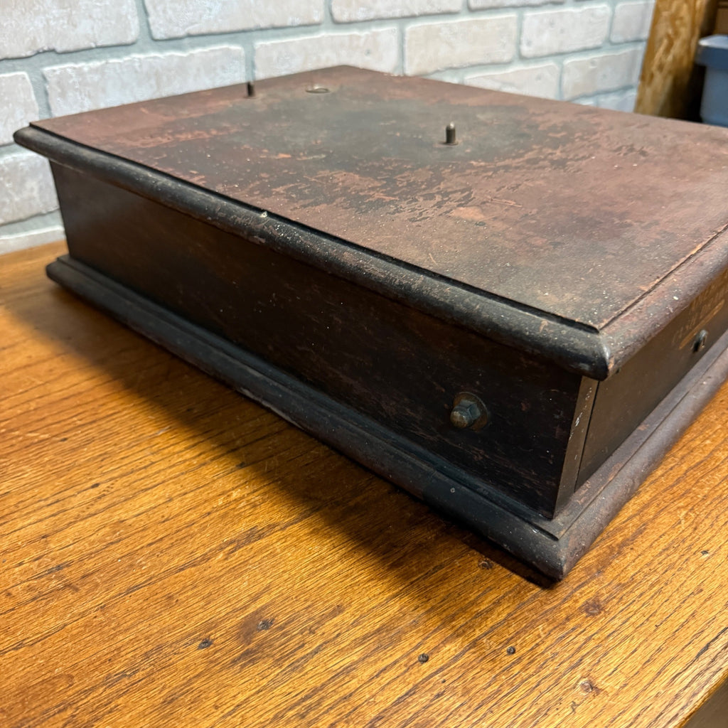 1920s American Cash Register Wooden Drawer Base