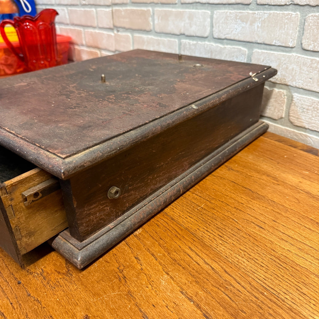 1920s American Cash Register Wooden Drawer Base