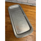 Vintage 1960s MCM Stainless Steel Serving Tray Bread Platter Gabis Sweden 19"
